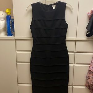 Black sheath dress